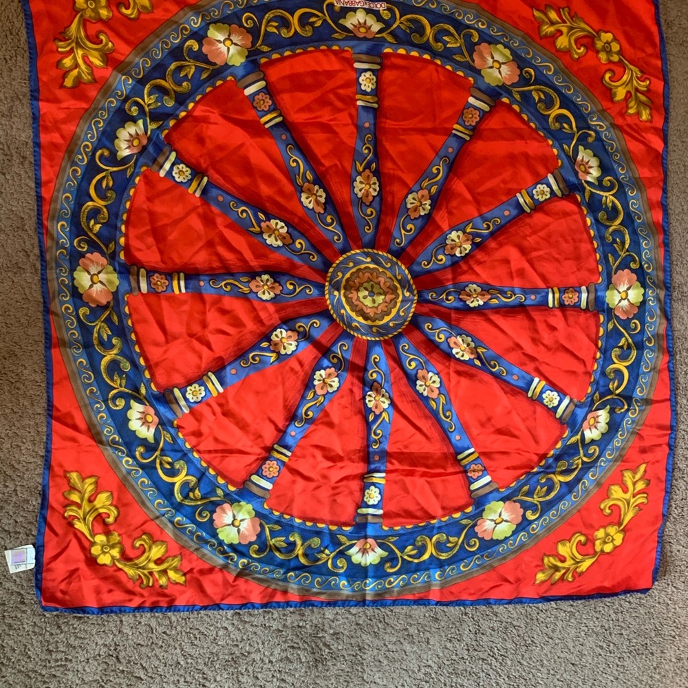 Dolce & Gabban square silk scarf